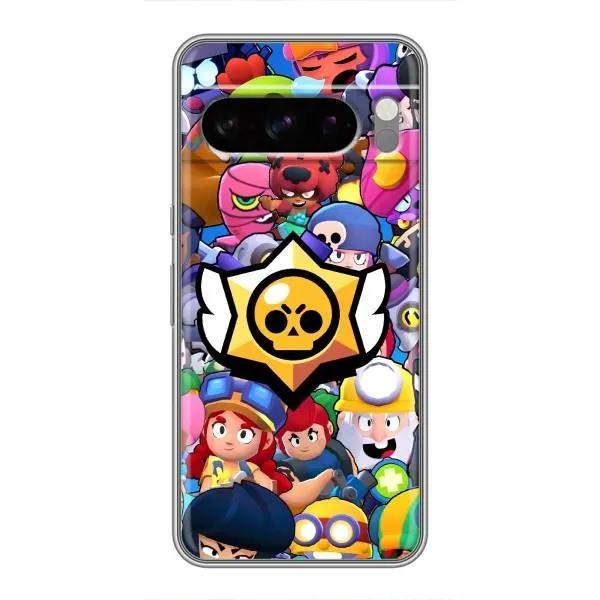 Чехол с принтом «Лого Brawl Stars» для Google Pixel 8 Pro