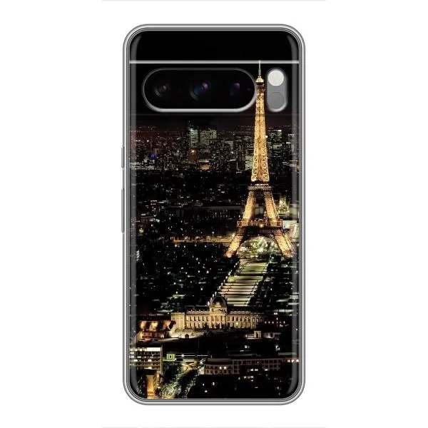 Чехол с принтом «Ночной Париж» для Google Pixel 8 Pro