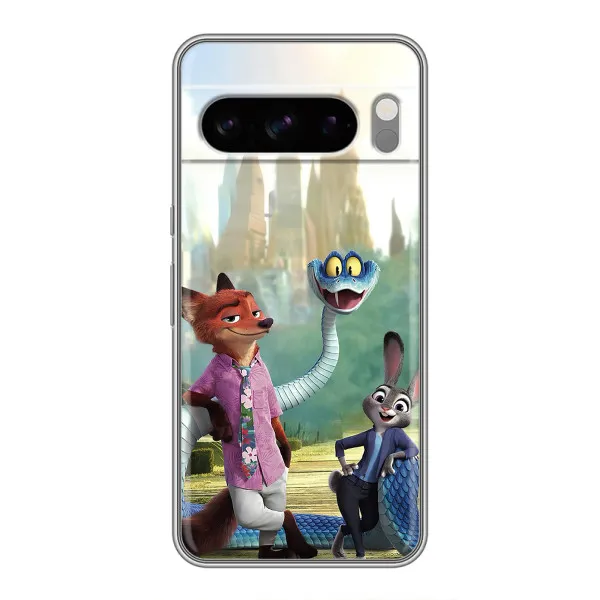 Чехол с принтом «Герои мультфильма Зверополис» для Google Pixel 8 Pro