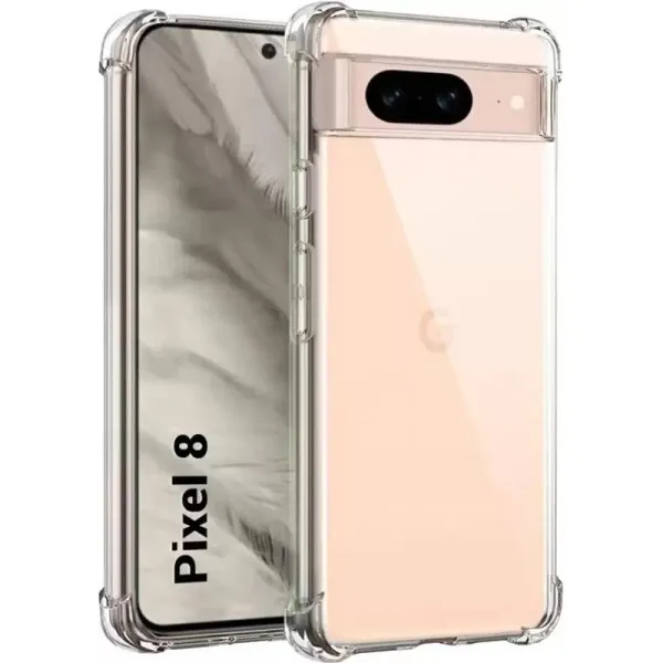 TPU чехол GETMAN Ease logo усиленные углы Full Camera для Google Pixel 8 — Прозрачный — фото 2 TPU чехол GETMAN Ease logo усиленные углы Full Camera для Google Pixel 8 — Прозрачный — фото 2