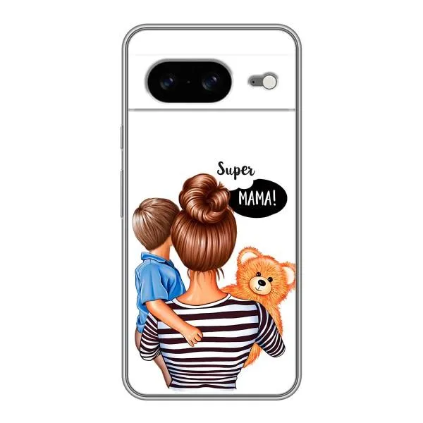 Чохол з принтом «Мама з синочком» для Google Pixel 8 Чохол з принтом «Мама з синочком» для Google Pixel 8