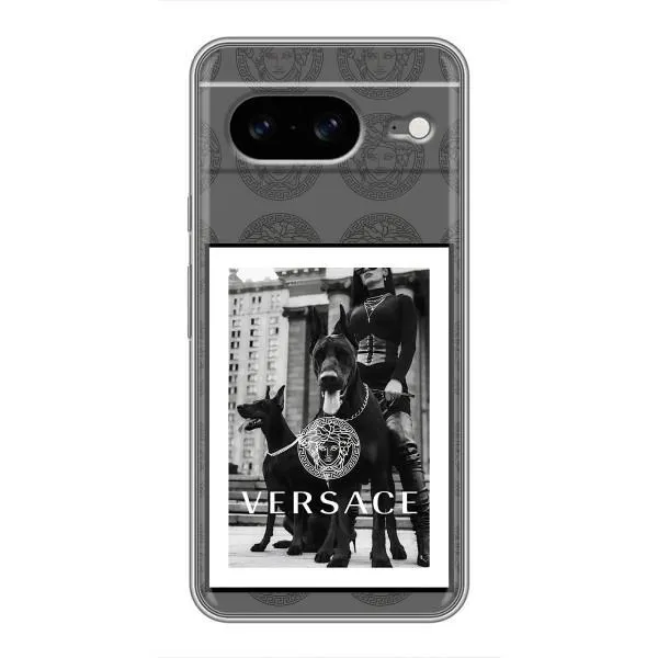 Чехол с принтом «Версаче» для Google Pixel 8