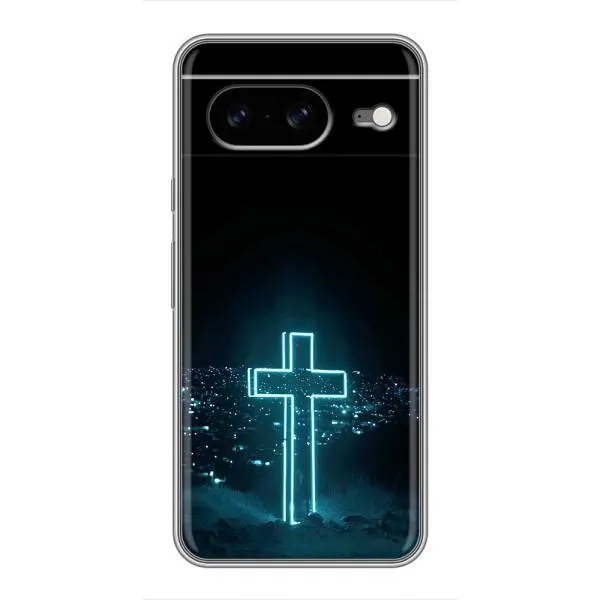 Чохол з принтом «Хрест і місто» для Google Pixel 8