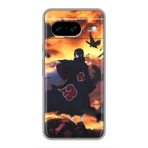 Чехол с принтом «Итачи с воронами» для Google Pixel 8 Чехол с принтом «Итачи с воронами» для Google Pixel 8