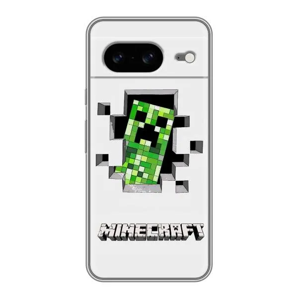 Чохол з принтом «кріпер Майнкрафт» для Google Pixel 8 Чохол з принтом «кріпер Майнкрафт» для Google Pixel 8