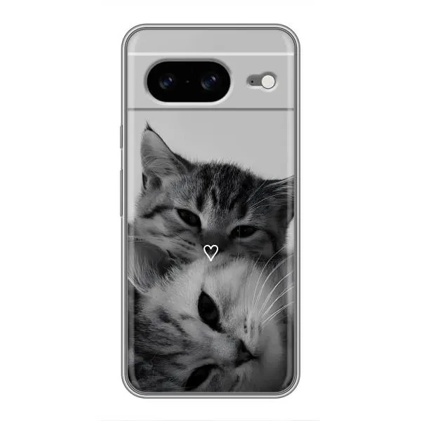 Чохол з принтом «Пара котів» для Google Pixel 8 Чохол з принтом «Пара котів» для Google Pixel 8