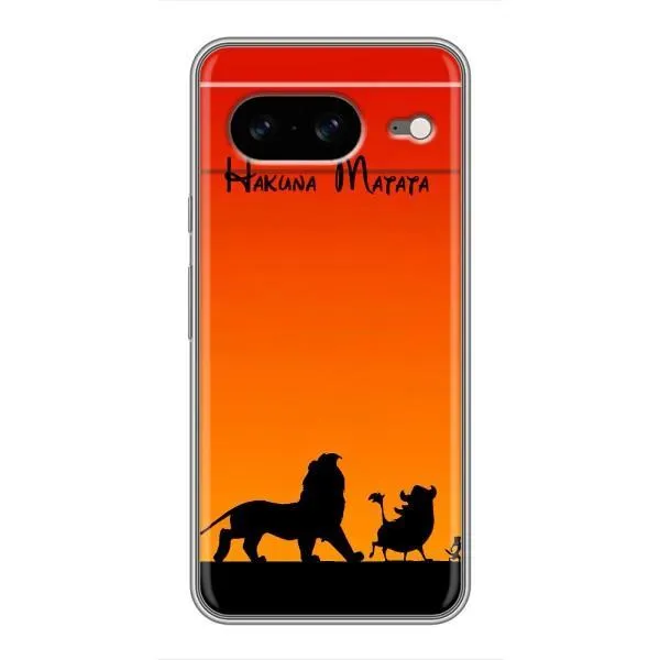 Чохол з принтом «Акуна Матата закат» для Google Pixel 8 Чохол з принтом «Акуна Матата закат» для Google Pixel 8