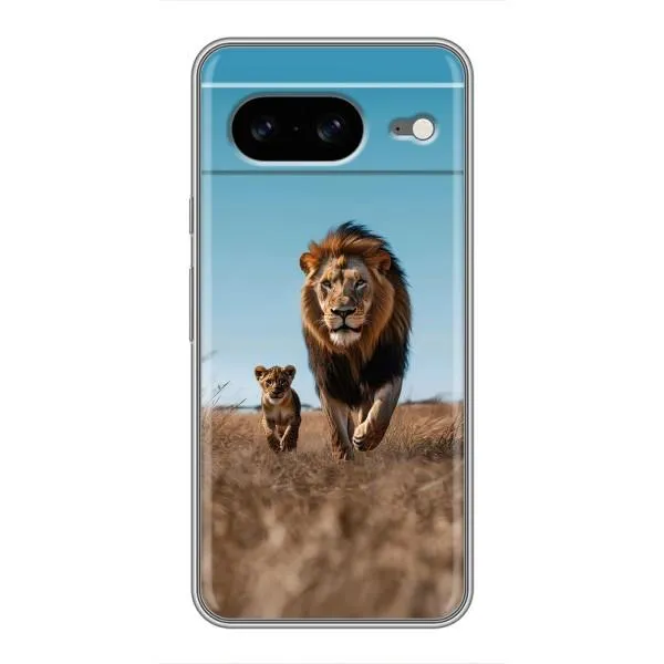 Чохол з принтом «Мусафа та Сімба» для Google Pixel 8 Чохол з принтом «Мусафа та Сімба» для Google Pixel 8