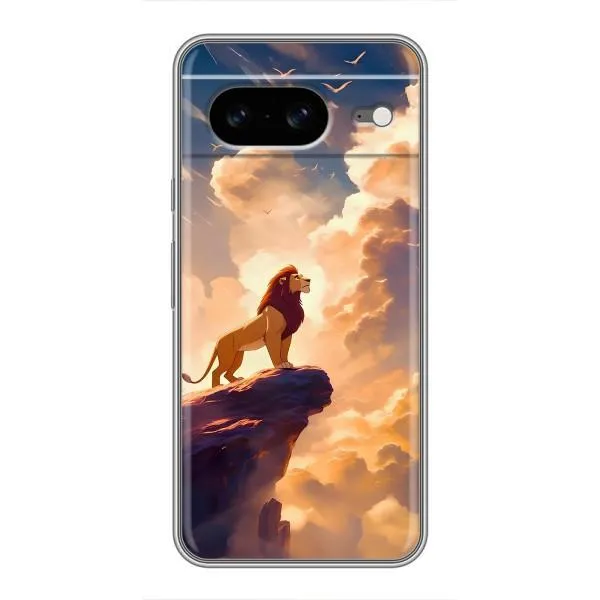 Чохол з принтом «Сімба на скелі» для Google Pixel 8 Чохол з принтом «Сімба на скелі» для Google Pixel 8