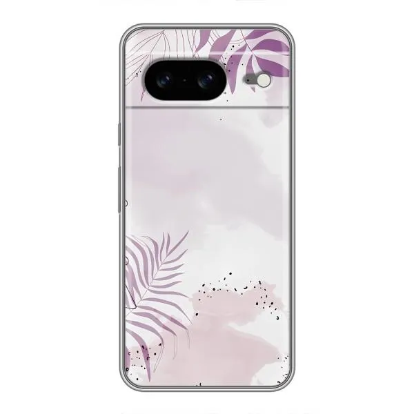 Чехол с принтом «Фиолетовые листья» для Google Pixel 8