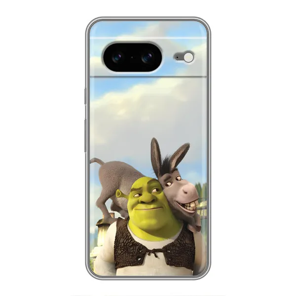 Чохол з принтом «Шрек та Осел» для Google Pixel 8 Чохол з принтом «Шрек та Осел» для Google Pixel 8
