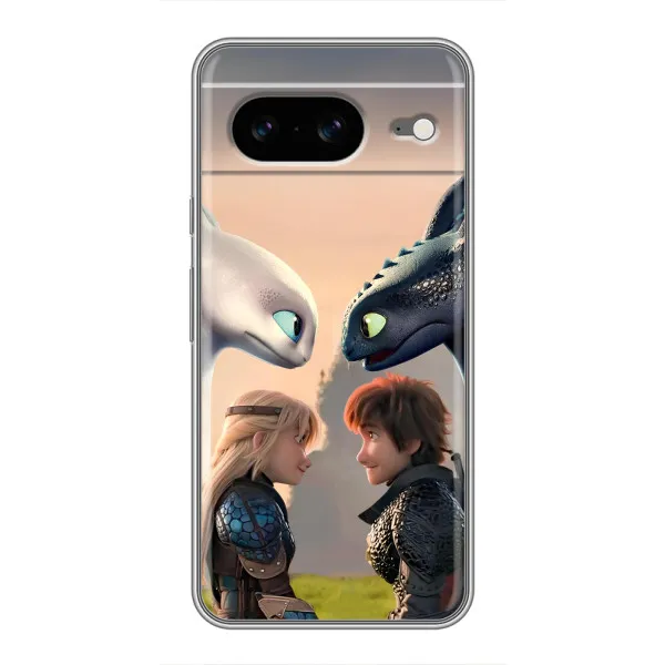 Чохол з принтом «Гикавка і Астрід» для Google Pixel 8 Чохол з принтом «Гикавка і Астрід» для Google Pixel 8