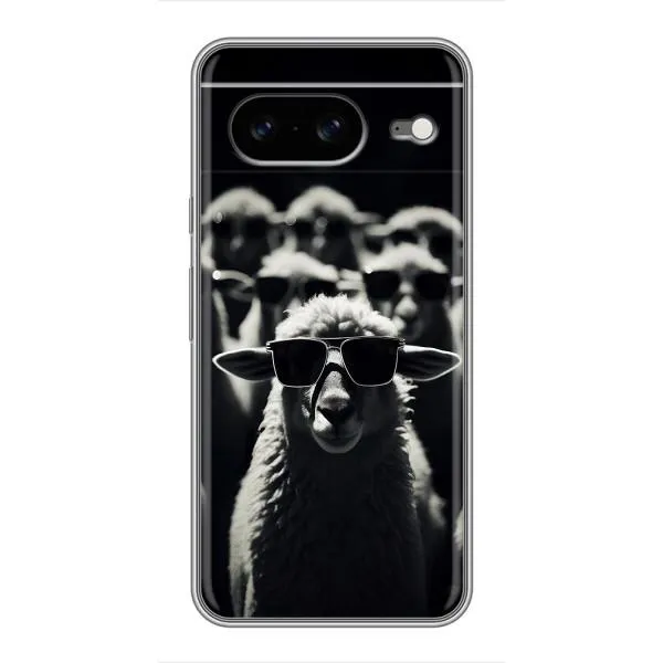 Чехол с принтом «Овечка в очках» для Google Pixel 8