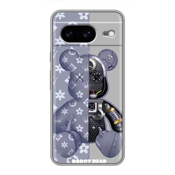 Чохол з принтом «Робот Медведик» для Google Pixel 8
