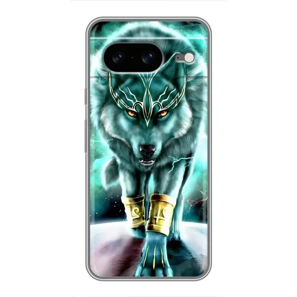 Чехол с принтом «Яркий волк» для Google Pixel 8