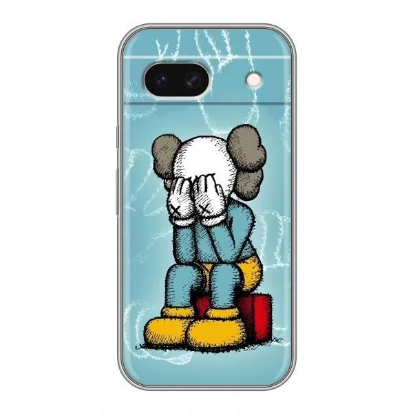 Чохол з принтом «Плач Bearbrick» для Google Pixel 8A