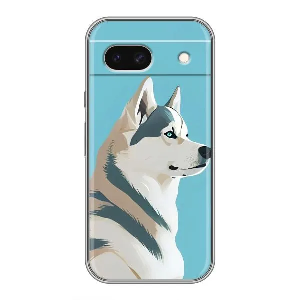 Чохол з принтом «Хаскі арт» для Google Pixel 8A