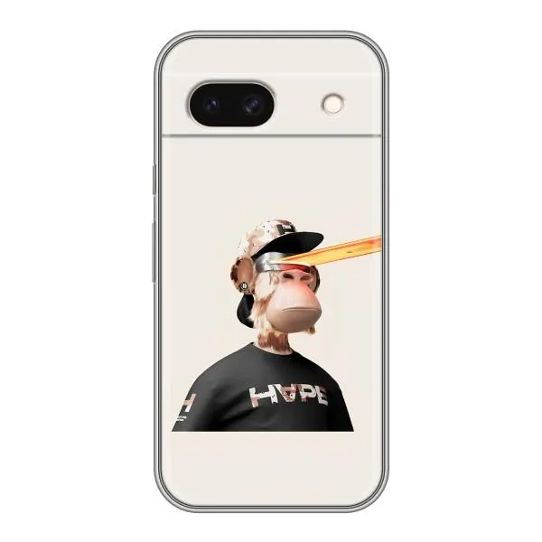 Чохол з принтом «мавпа NFT в окулярах» для Google Pixel 8A