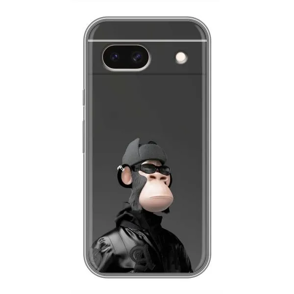 Чохол з принтом «стильна мавпа NFT» для Google Pixel 8A