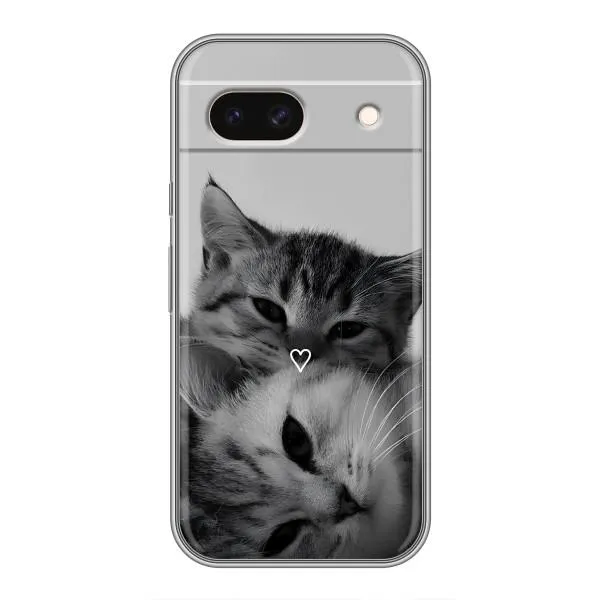 Чохол з принтом «Пара котів» для Google Pixel 8A