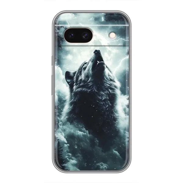Чохол з принтом «Вовк у хмарах» для Google Pixel 8A