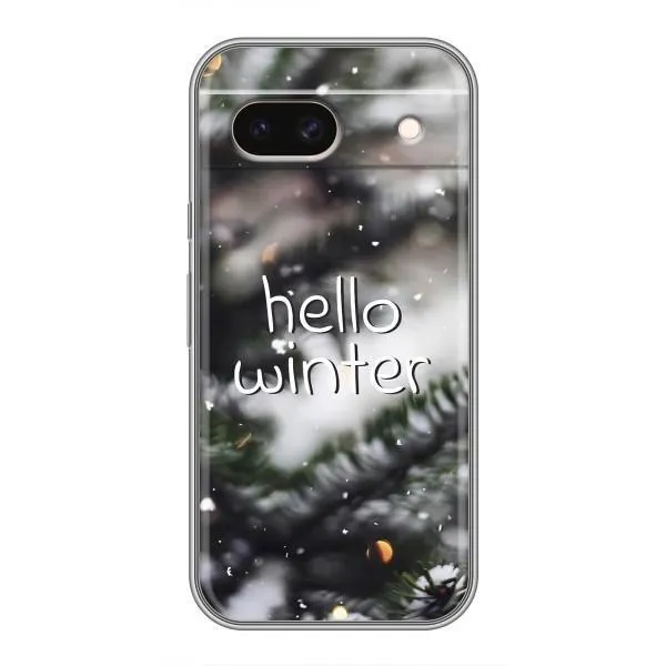 Чохол з принтом «Hello winter» для Google Pixel 8A