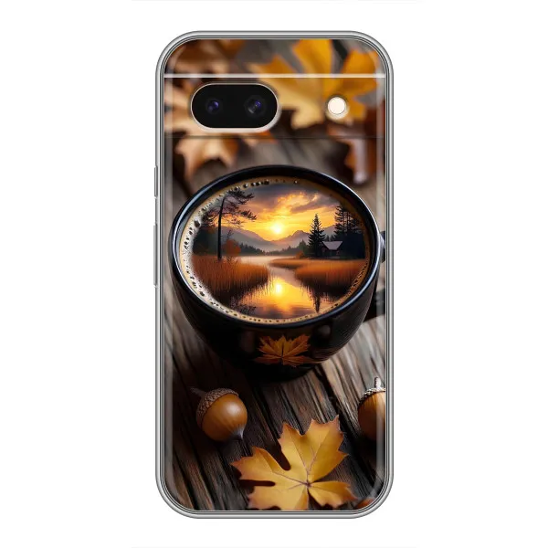 Чохол з принтом «Темна кава» для Google Pixel 8A Чохол з принтом «Темна кава» для Google Pixel 8A