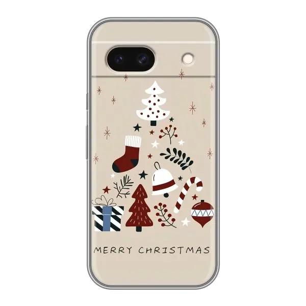 Чохол з принтом «Merry Christmas» для Google Pixel 8A