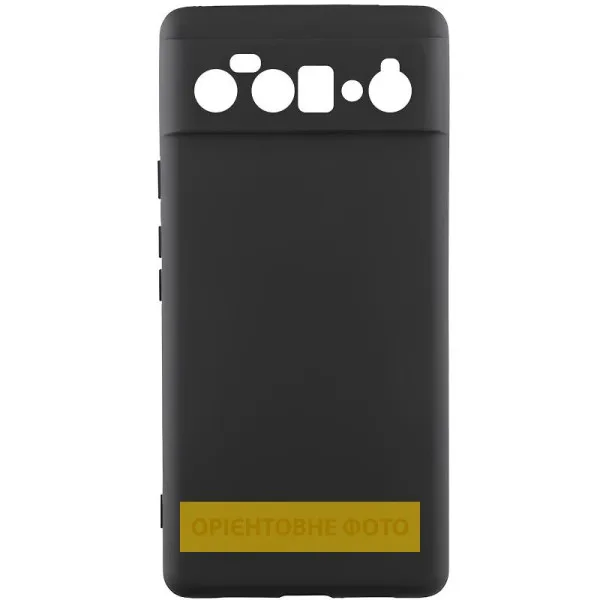 Чохол TPU GETMAN Liquid Silk Full Camera для Google Pixel 9 Pro XL — Чорний — фото 1