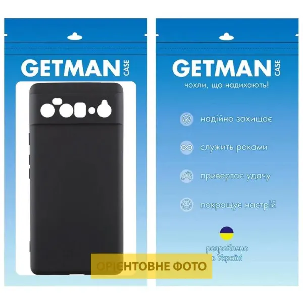 Чохол TPU GETMAN Liquid Silk Full Camera для Google Pixel 9 Pro XL — Чорний — фото 2