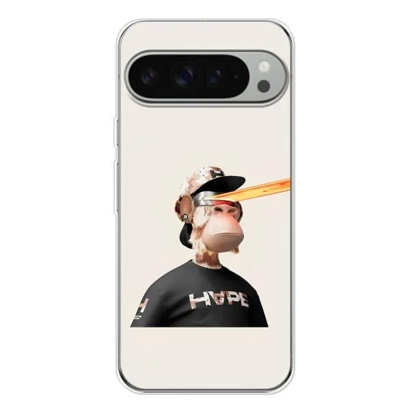 Чехол с принтом «обезьяна NFT в очках» для Google Pixel 9 Pro XL