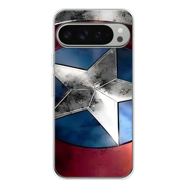 Чохол з принтом «Щит Капітана Америки» для Google Pixel 9 Pro XL