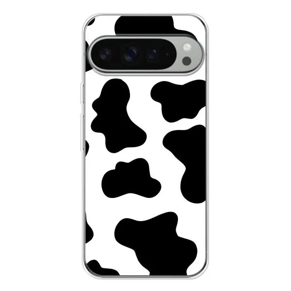 Чохол з принтом «Чорная Буренка» для Google Pixel 9 Pro XL