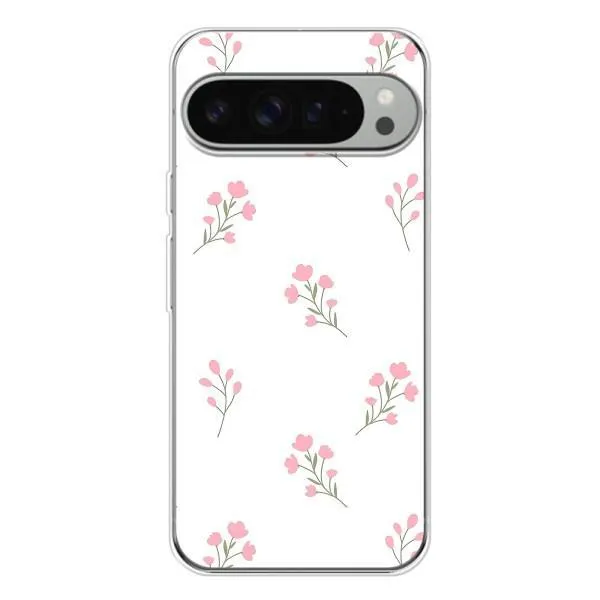 Чехол с принтом «Розовые цветы» для Google Pixel 9 Pro XL Чехол с принтом «Розовые цветы» для Google Pixel 9 Pro XL