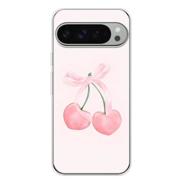 Чехол с принтом «Розовые вишни» для Google Pixel 9 Pro XL Чехол с принтом «Розовые вишни» для Google Pixel 9 Pro XL