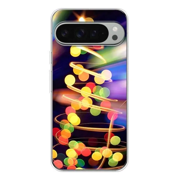 Чехол с принтом «Елка с гирлянд» для Google Pixel 9 Pro XL