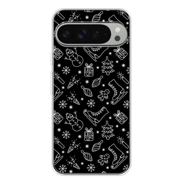 Чохол з принтом «Новорічний фон» для Google Pixel 9 Pro XL Чохол з принтом «Новорічний фон» для Google Pixel 9 Pro XL