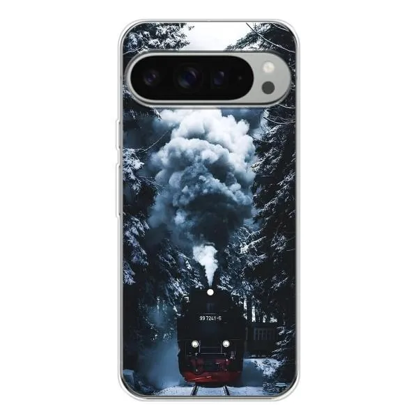 Чохол з принтом «Зимовий потяг» для Google Pixel 9 Pro XL Чохол з принтом «Зимовий потяг» для Google Pixel 9 Pro XL