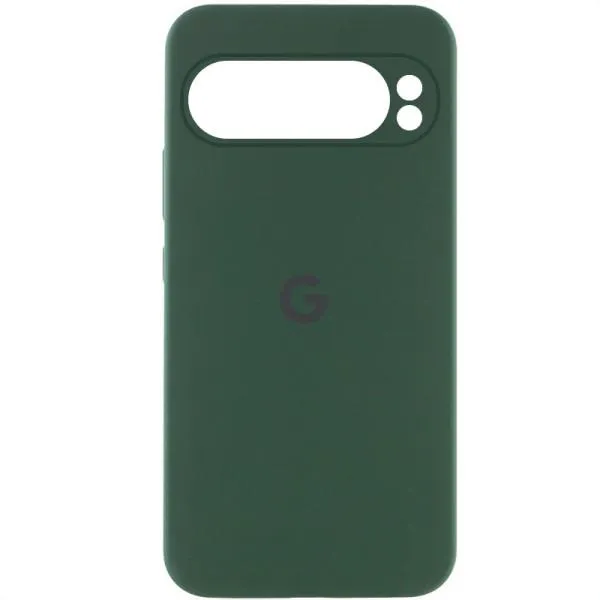 Чехол Silicone Cover Lakshmi Full Camera (AAA) with Logo для Google Pixel 9 Pro — Зеленый — фото 2