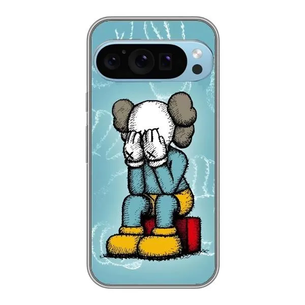 Чехол с принтом «Плач Bearbrick» для Google Pixel 9 Pro