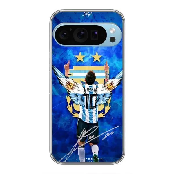 Чохол з принтом «Мессі збірна» для Google Pixel 9 Pro