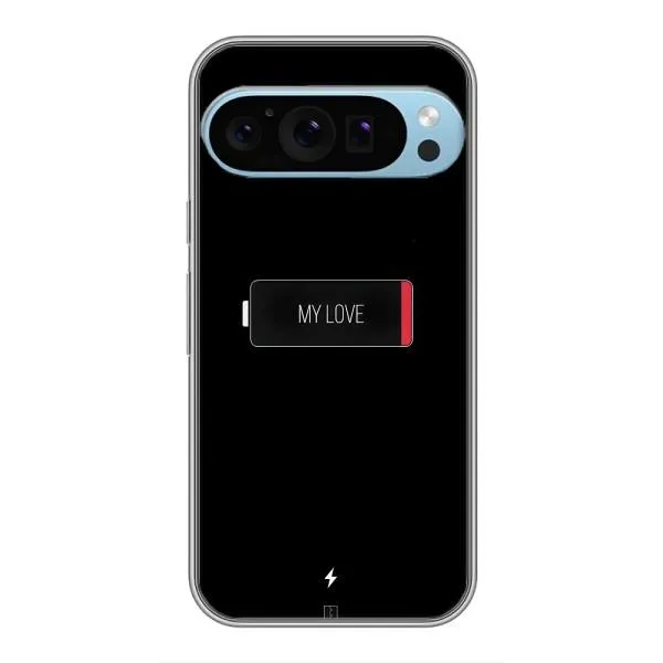 Чехол с принтом «Love battery» для Google Pixel 9 Pro