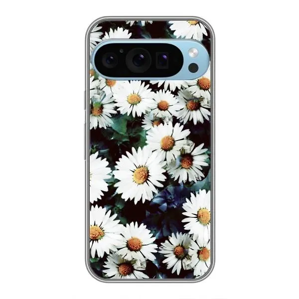 Чехол с принтом «Ромашки» для Google Pixel 9 Pro