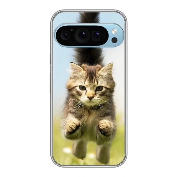 Чохол з принтом «Прижок кота» для Google Pixel 9 Pro Чохол з принтом «Прижок кота» для Google Pixel 9 Pro