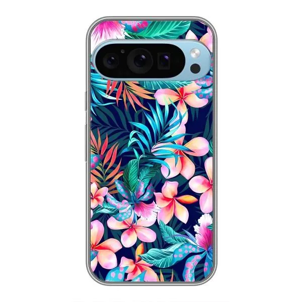 Чехол с принтом «Красочные цветы» для Google Pixel 9 Pro