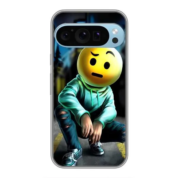 Чехол с принтом «Парень смайл» для Google Pixel 9 Pro