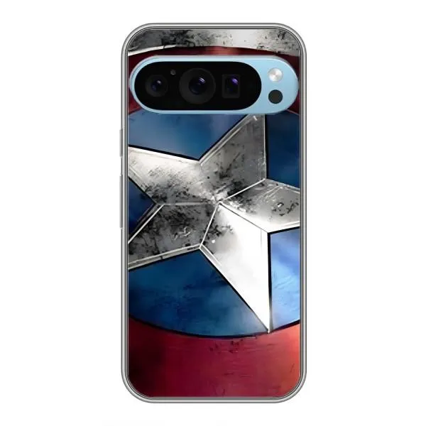 Чехол с принтом «Щит Капитана Америки» для Google Pixel 9 Pro