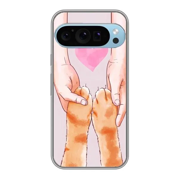 Чехол с принтом «Любовь к котикам» для Google Pixel 9 Pro