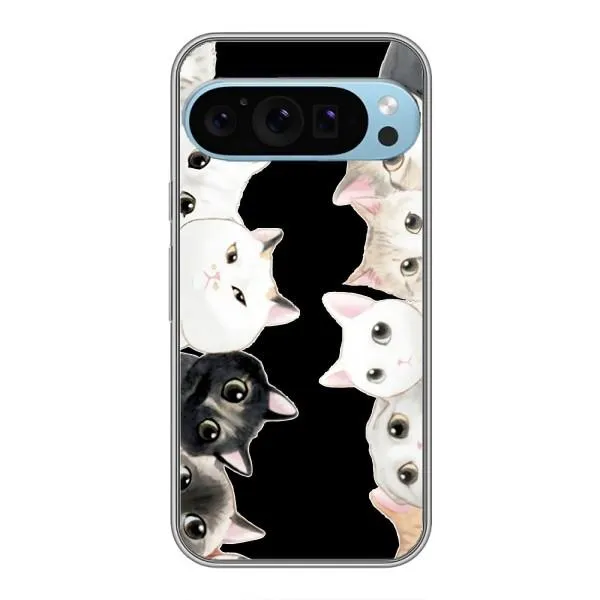 Чехол с принтом «Взгляд котов» для Google Pixel 9 Pro