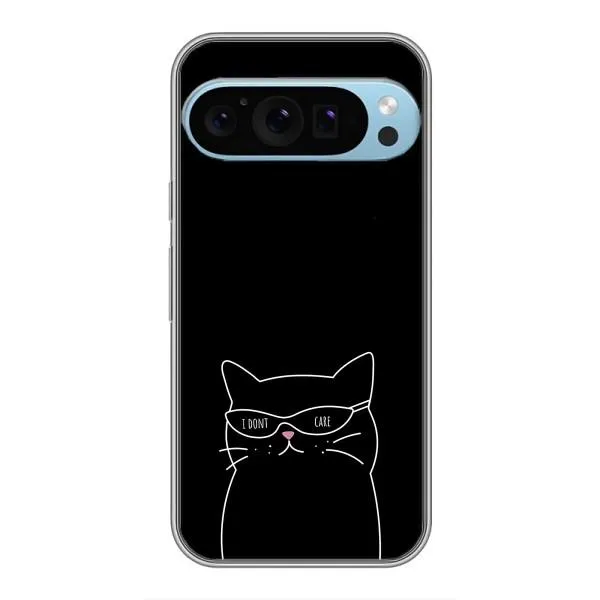 Чохол з принтом «Байдужий кіт» для Google Pixel 9 Pro